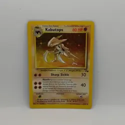 KABUTOPS 1999 Fossil Set Holo Rare Pokemon Card 9/62 TCG - Image 1