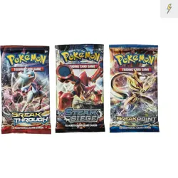 Unlock Pokemon Adventure: 3 Random Booster Packs with Rare Cards & Holofoils - Image 1