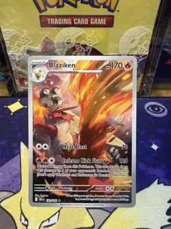 Pokemon TCG Blaziken Destined Rivals Illustration Card 192/182 - Image 1