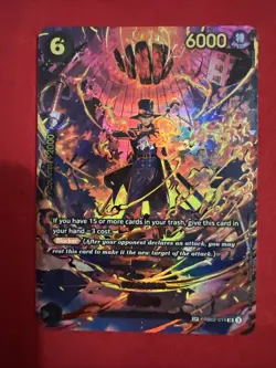 Bandai Sabo PRB02-014 Super Rare Foil Blocker Special One Piece CCG Card - Image 1