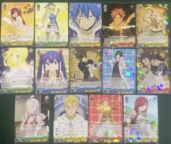 Fairy Tail 21 Rare card lot including 7 duplicates Weiss Schwarz, English - Image 1