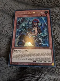 Crackle Blitzclique Secret Rare CORI-EN012 1st Edition Near Mint Yu-Gi-Oh TCG - Image 1