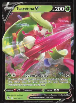 Pokemon TCG Fusion Strike #021/264 Tsareena V NM - Image 1