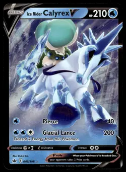 Pokemon TCG Chilling Reign #045/198 Ice Rider Calyrex V - Image 1