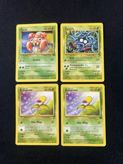1999 Pokemon TCG Vintage Fossil Base Set 2 WOTC Lot Paras Tangela Bellsprout 66 - Image 1