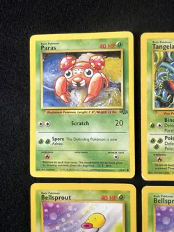 1999 Pokemon TCG Vintage Fossil Base Set 2 WOTC Lot Paras Tangela Bellsprout 66 - Image 4