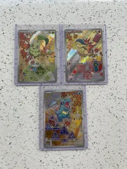 Pokemon TCG First Partner Illustration Collection Series 2 Johto Starters Set - Image 1