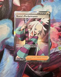 Roxie's Performance 112/086 Ultra Rare ME04: Chaos Rising Pokemon Holo - Image 1