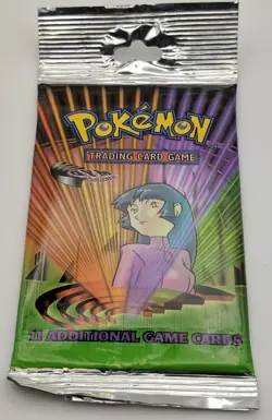 Pokemon Gym Challenge Unlimited Booster Pack Sabrina Artwork Factory Sealed WOTC - Image 3