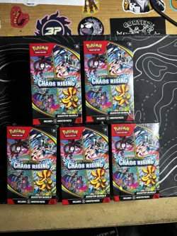 1x Pokemon TCG Mega Evolution Chaos Rising Booster Bundle(6 Packs)~FAST SHIP🚚💨 - Image 1