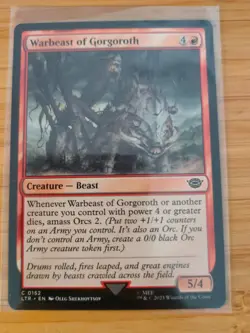 MTG Warbeast of Gorgoroth 0152 Lord of the Rings M/NM Free UK P&P - Image 1