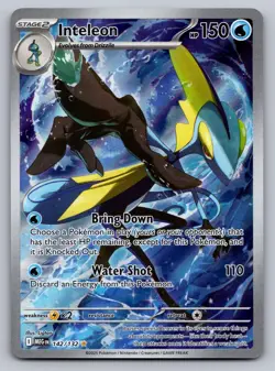Inteleon 142/132 Illustration Rare Mega Evolution Pokemon Holo Near Mint - Image 1