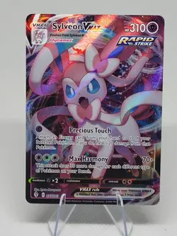 Sylveon VMAX 075/203 Holo VMAX Rare Evolving Skies NM/M Pokemon - Image 1