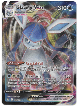 Near Mint Glaceon VMAX 041/203 Evolving Skies ITA Ultra Rara Holo Pokemon TCG - Image 1