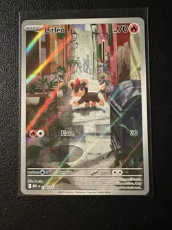 Litleo - 139/132 Illustration Rare ME01: Mega Evolution Pokemon TCG NM - Image 1