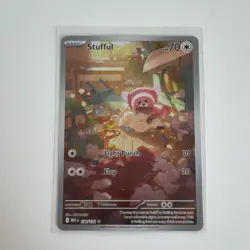 Pokemon Stufful 154/132 Me01 Mega Evolution Illustration Rare Basic Holo - Image 1
