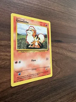 Growlithe 28/102 Uncommon Base Set Unlimited Pokemon - Image 3
