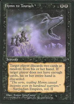Hymn to Tourach (4) - Medium Play MTG Fallen Empires - Image 1