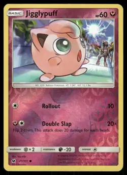 POKEMON JIGGLYPUFF CRIMSON INVASION 71/111 REVERSE HOLO C LP - Image 1