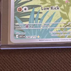 Pokemon TCG Hitmontop Illustration Rare Full Art Holo 240/217 Ascended Heroes - Image 3