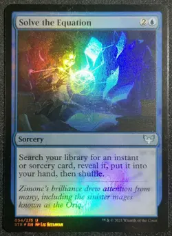 mtg magic Solve the Equation FOIL ENGLISH resoudre l'equation strixhaven - Image 1