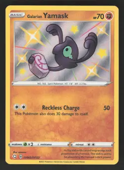 Galarian Yamask SV065/SV122 Pokemon TCG Shining Fates NM - Image 1