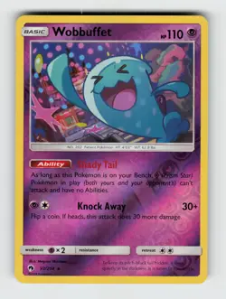 Wobbuffet 93/214 - Pokemon - Lost Thunder - Reverse Holo Rare - NM - Image 1