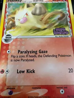 Pokemon Mankey LP- 70/110 Reverse Holo Common Delta Species Holon Phantoms - Image 4