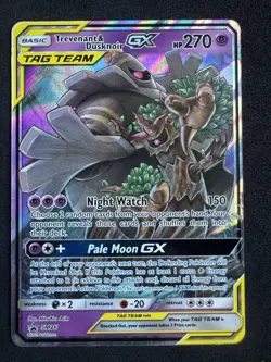 Trevenant & Dusknoir GX Tag Team SM217 Sun & Moon Promo Full Art Pokemon NM - Image 1