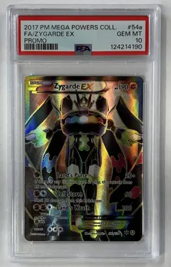 ZYGARDE EX POKEMON 54A 2017 FATES COLLIDE PROMO MEGA POWER COLL GEM MT EN PSA 10 - Image 1