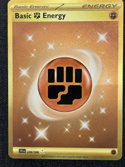 Fighting Basic Energy 258/198 Scarlet Violet Gold Secret Rare Pokemon TCG NM - Image 1