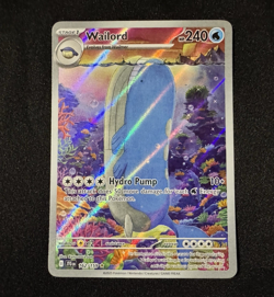 Pokemon Journey Together Illustration Rare Wailord #162/159, NM, Unplayed - Image 1