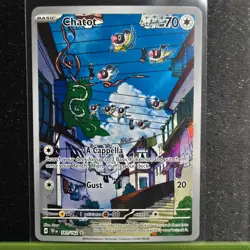 CHATOT 181/162 ILLUSTRATION RARE TEMPORAL FORCES POKEMON NM/M - Image 1
