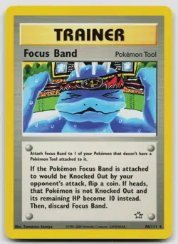 FOCUS BAND 86/111 RARE NEO GENESIS POKEMON UNLIMITED LP - Image 1