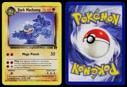 DARK MACHAMP 27/82 RARE TEAM ROCKET POKEMON UNLIMITED LP - Image 3