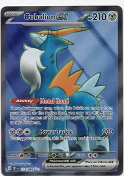 Cobalion ex Ultra Rare Pokemon TCG Holo 103/086 NM - Image 1