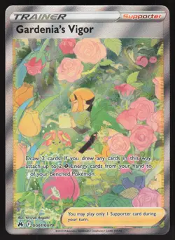 Gardenia's Vigor GG61/GG70 Crown Zenith Galarian Gallery Pokemon Holo NM - Image 1