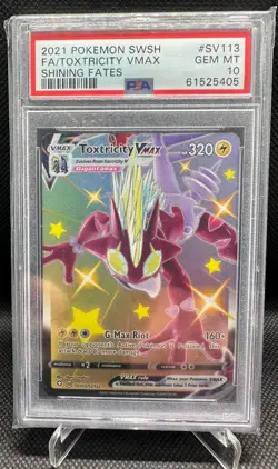 Pokemon Shining Fates Toxtricity Vmax SV113 Gem Mint PSA 10 - Image 1