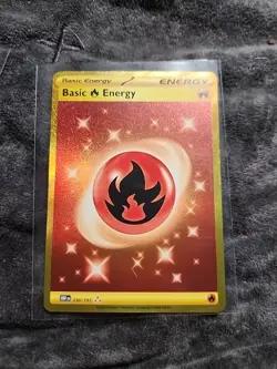 Basic Fire Energy 230/197 Sv03: Obsidian Flames Holo Pokemon TCG - Image 1