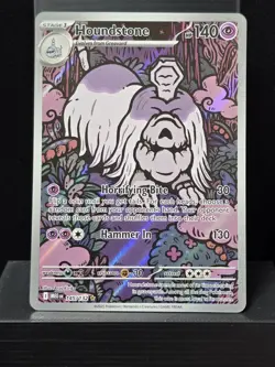 Pokemon Houndstone 145/132 Illustration Rare Holofoil Mega Evolution Near Mint - Image 2