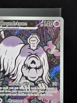 Pokemon Houndstone 145/132 Illustration Rare Holofoil Mega Evolution Near Mint - Image 4