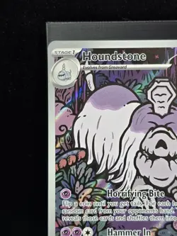 Pokemon Houndstone 145/132 Illustration Rare Holofoil Mega Evolution Near Mint - Image 5
