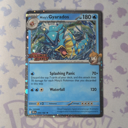 Prerelease Destined Rival Misty's Gyarados 049/182 Sv10 Holo Rare English 180 HP - Image 1