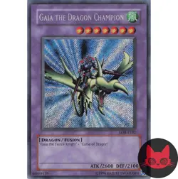 Yugioh Gaia the Dragon Champion LOB-E102 Secret Rare NM - Image 1