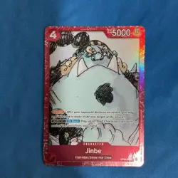 Jinbe Alt Art Foil OP01-014 Promo Premium Card Collection - ONE PIECE FILM RED - Image 1