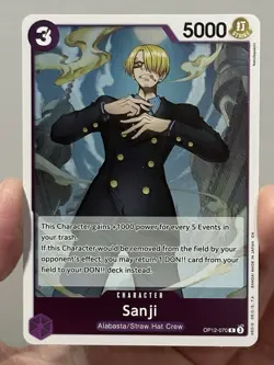 Sanji OP12-070 Foil One Piece TCG Legacy of the Master NM - Image 1