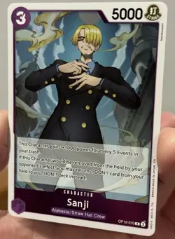 Sanji OP12-070 Foil One Piece TCG Legacy of the Master NM - Image 2