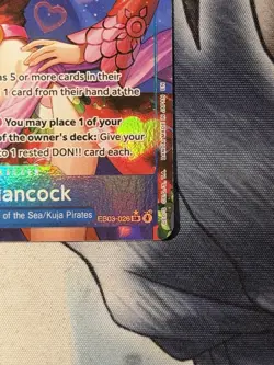 One Piece Boa Hancock EB03-026 SR Foil Alt Art Wings of the Captain One Piece - Image 5