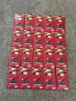 One Piece OP-13 Carrying on His Will Sleeved Booster Packs - Lot of 20 - OP13 - Image 1