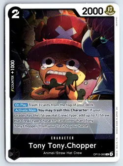 Tony Tony.Chopper OP15-085 One Piece Adventure on Kami's Island Rare Near Mint - Image 1